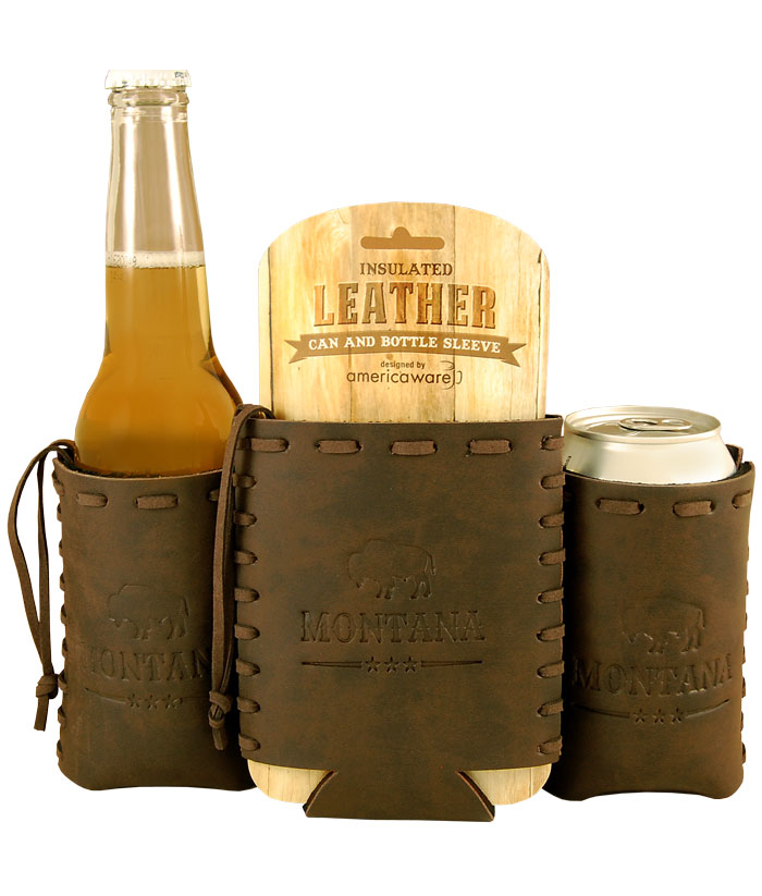 Leather Can Coolers