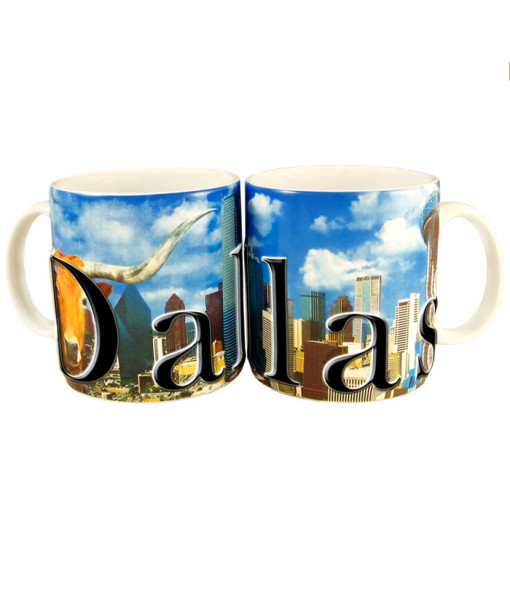 Dallas Color Relief Mug - Americaware