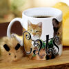 Cats Rule Mug next to cat toy