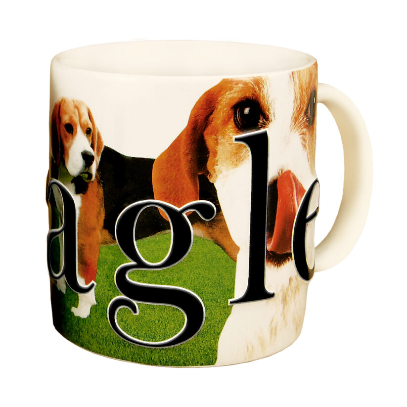 Alternative view of Beagle Color Relief Mug