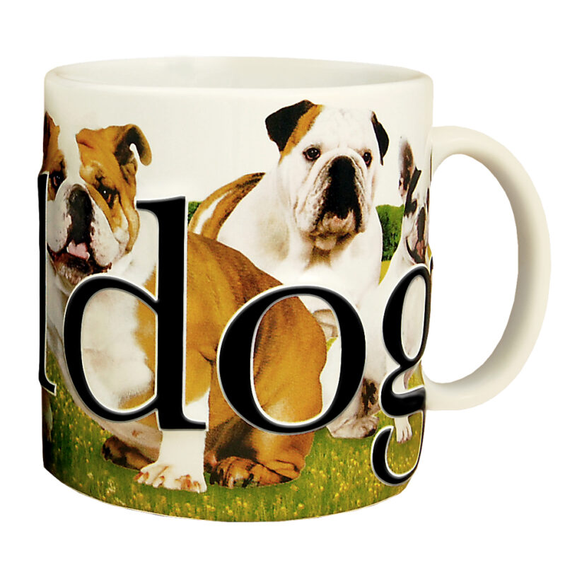 Alternative view of Bulldog Color Relief Mug