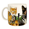 Cats Rule Color Relief Mug