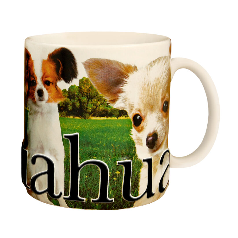 Alternative view of Chihuahua Color Relief Mug
