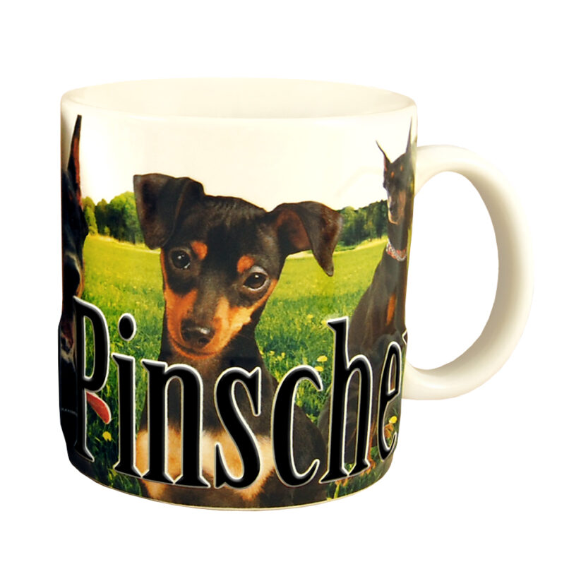 Alternative view of Doberman Pincher Color Relief Mug