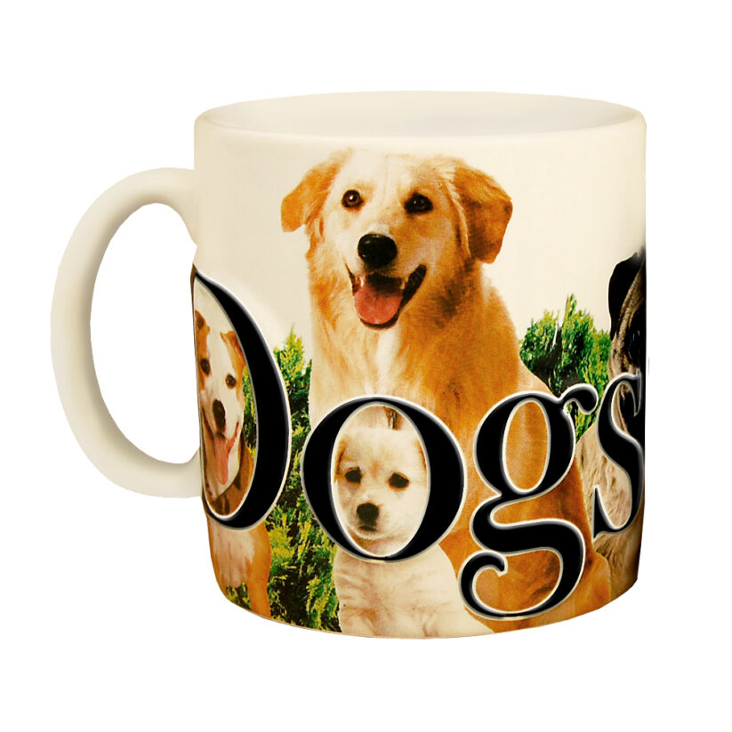 Dogs Rule Color Relief Mug