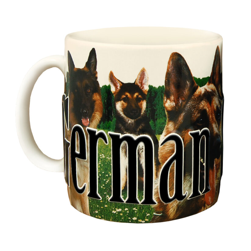 German Shepherd Color Relief Mug