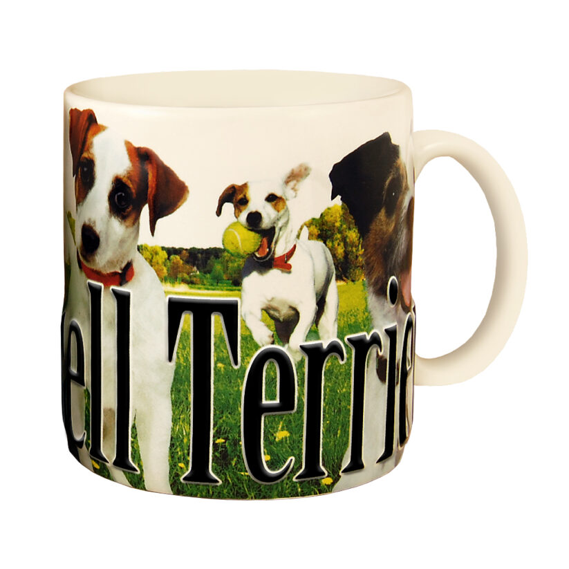 Alternative view of Jack Russell Terrier Color Relief Mug