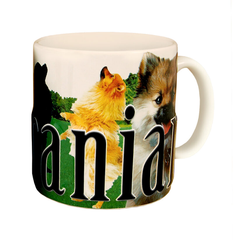 Alternative view of Pomeranian Color Relief Mug