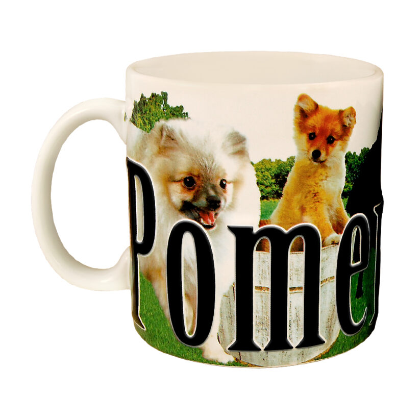 Pomeranian Color Relief Mug