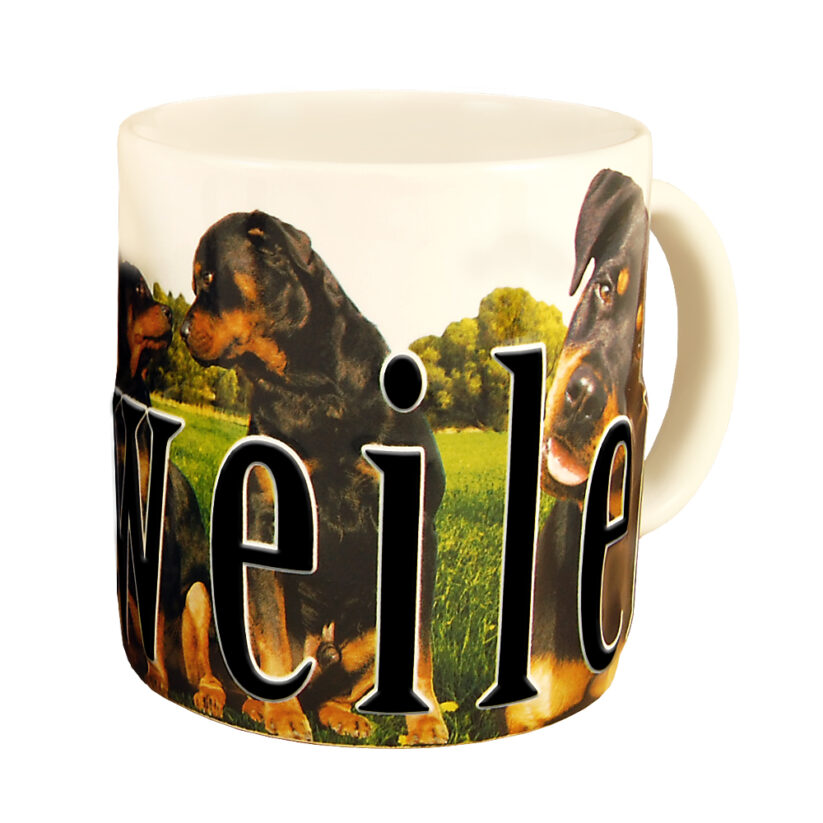 Alternative view of Rottweiler Color Relief Mug