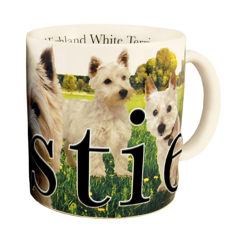 Alternative view of Westie Color Relief Mug