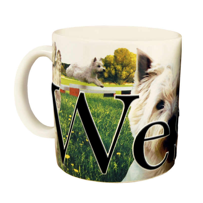 Westie Color Relief Mug
