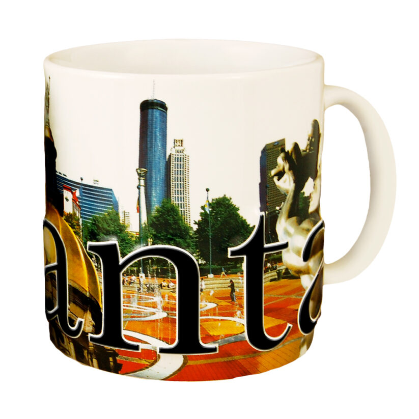 Alternative view of Atlanta Color Relief Mug