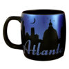 Atlanta black & Blue Metallic Mug Front