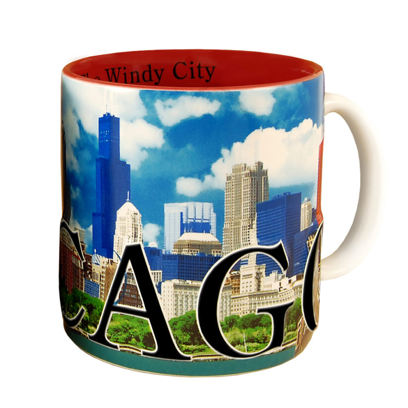 Chicago Color Relief Mug back side