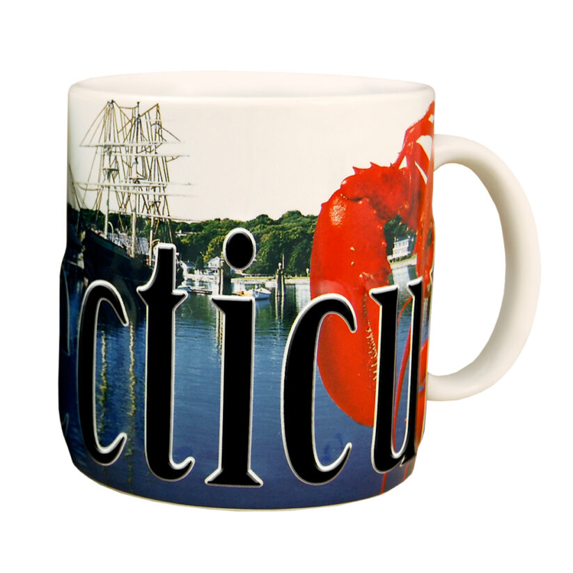 Connecticut Color Relief Mug back side