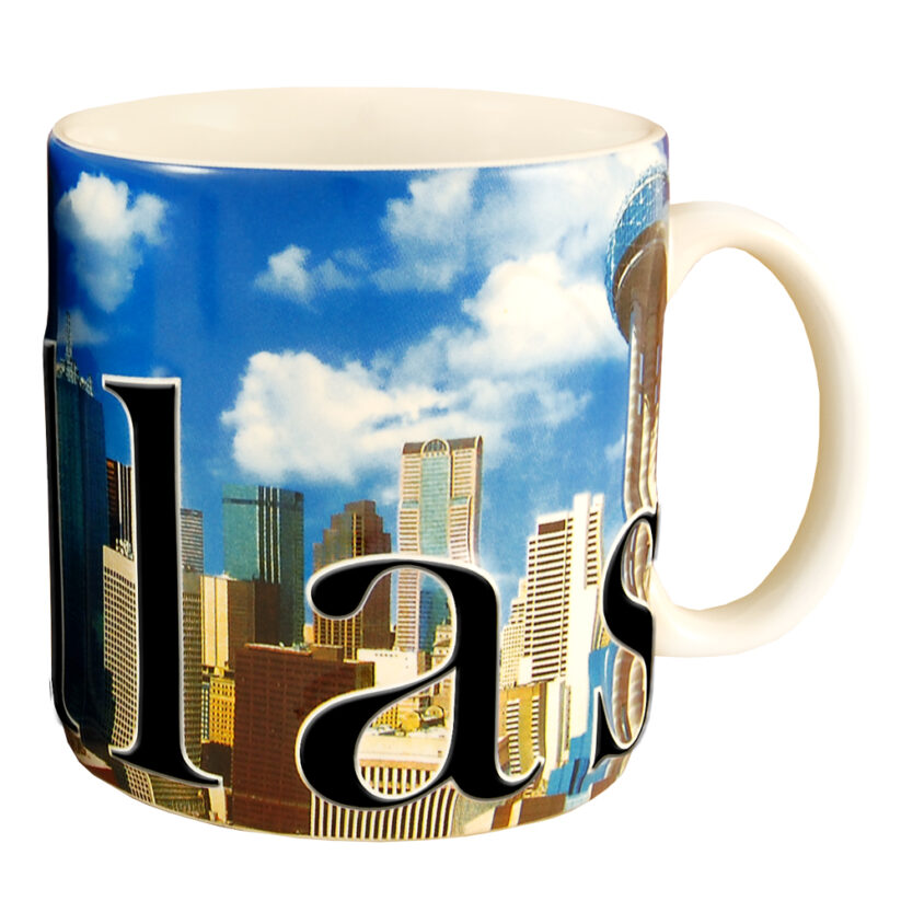 Dallas Color Relief Mug back side