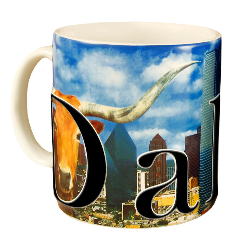 Dallas Color Relief Mug front side