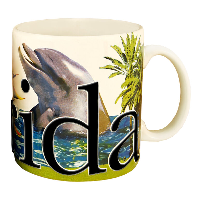 Alternative view of Florida Color Relief Mug