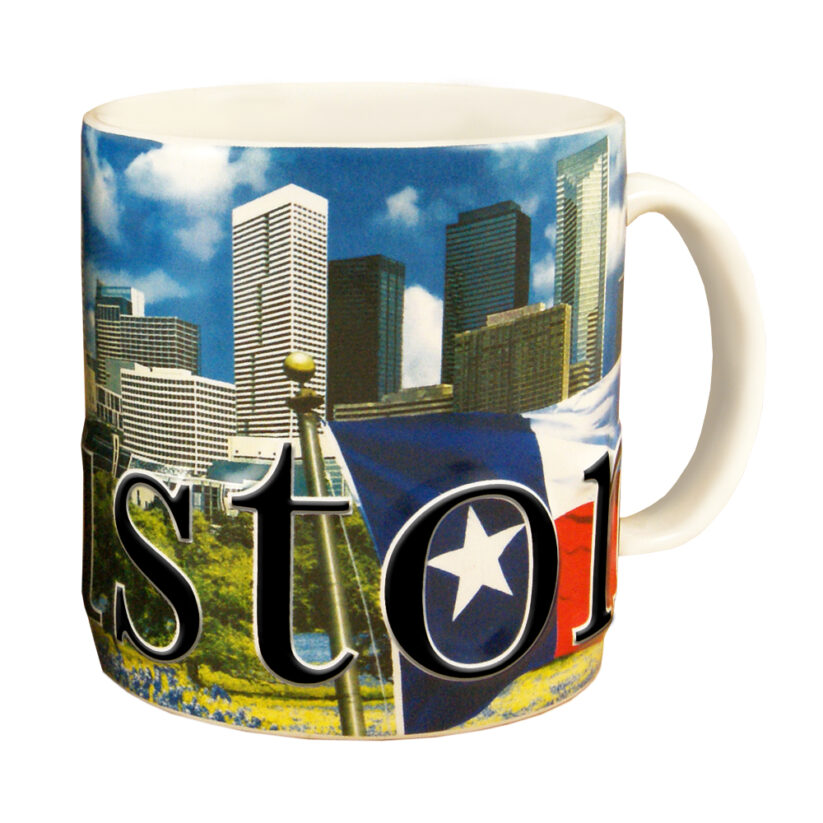 Alternative view of Houston Color Relief Mug