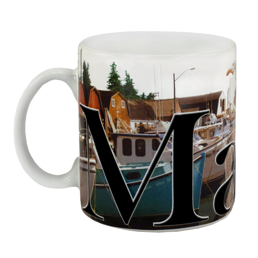 Maine Color Relief Mug