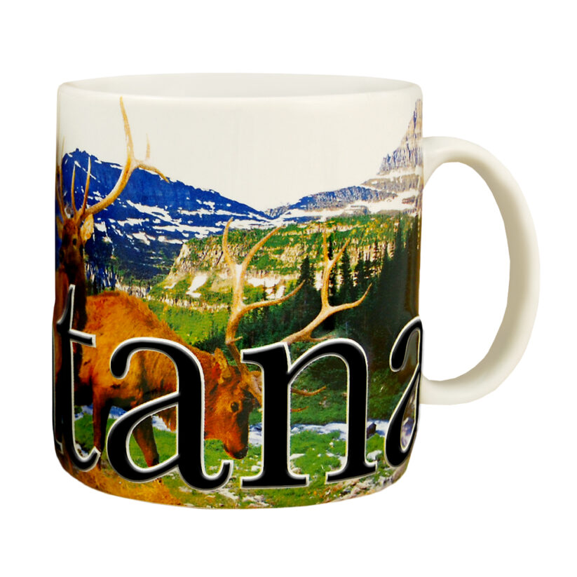 Alternative view of Montana Color Relief Mug