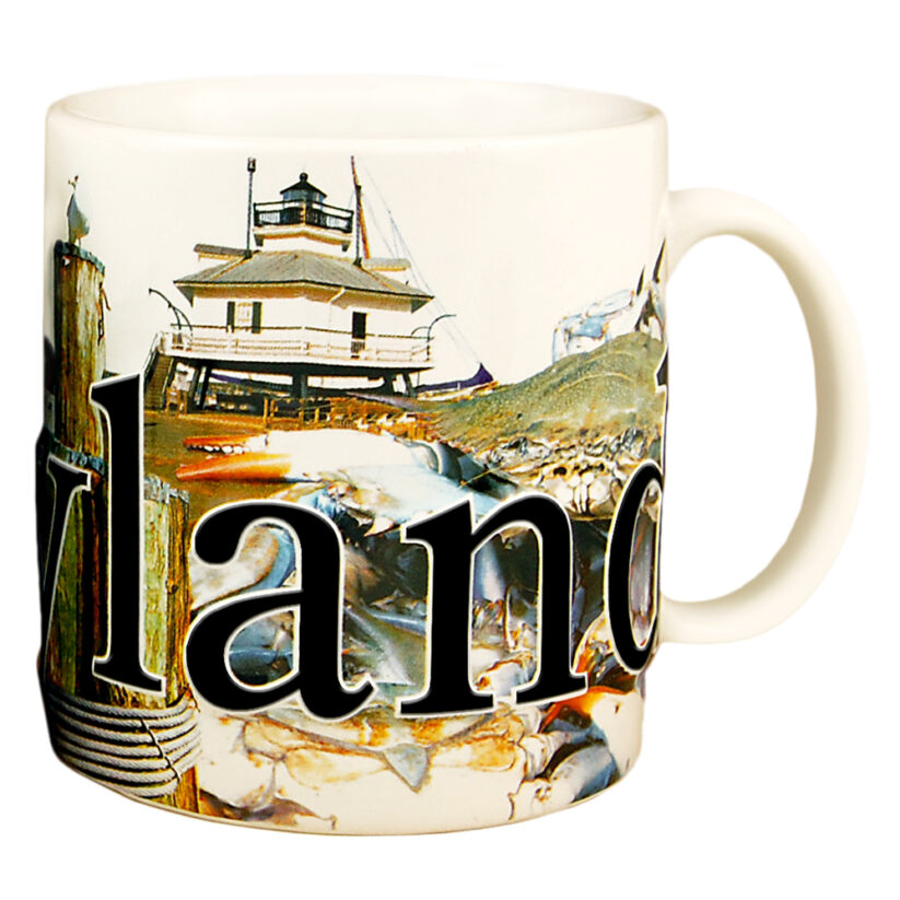 Maryland Color Relief Mug - Back
