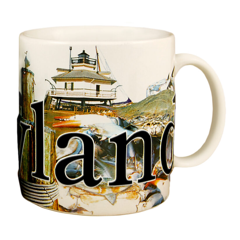 Alternative view of Maryland Color Relief Mug