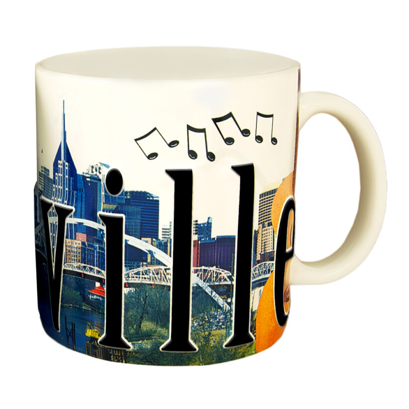 Alternative view of Nashville Color Relief Mug