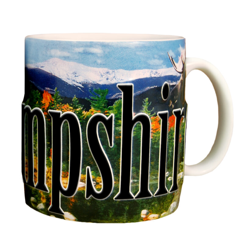 Alternative view of New Hampshire Color Relief Mug