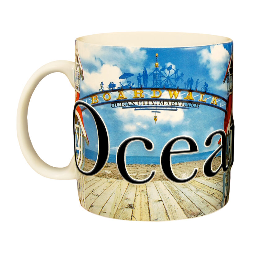 Ocean City Color Relief Mug