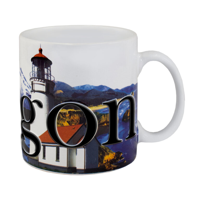 Alternative view of Oregon Color Relief Mug