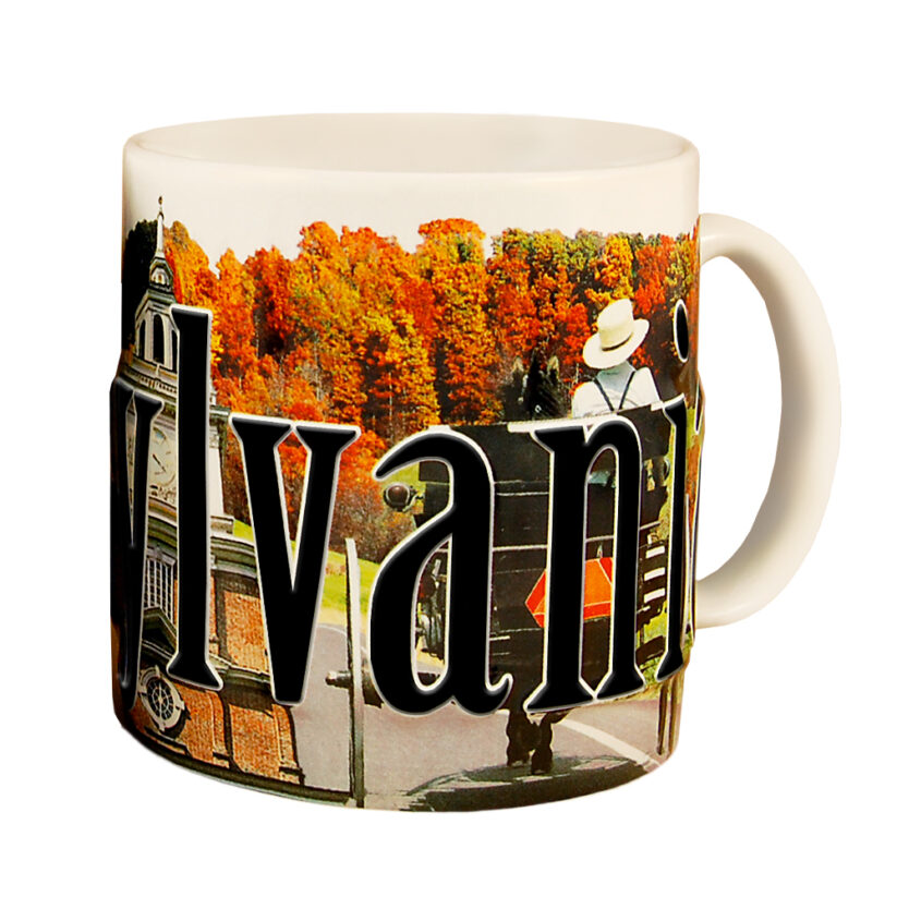 Alternative view of Pennsylvania Color Relief Mug
