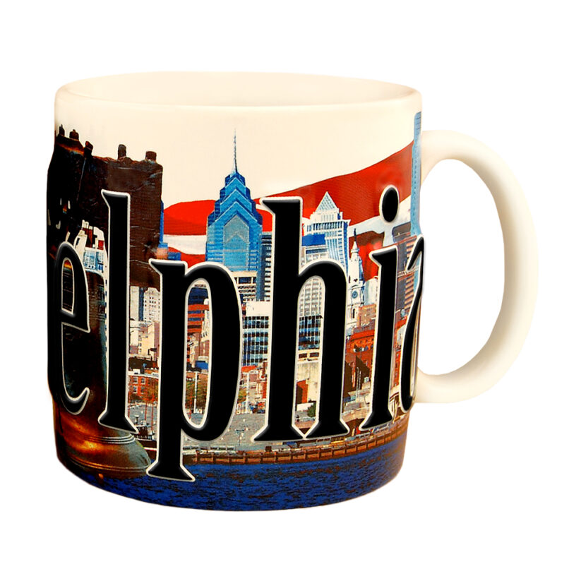 Alternative view of Philadelphia Color Relief Mug