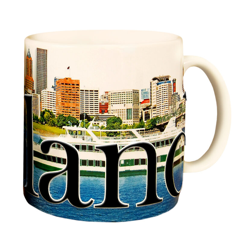 Alternative view of Portland Color Relief Mug