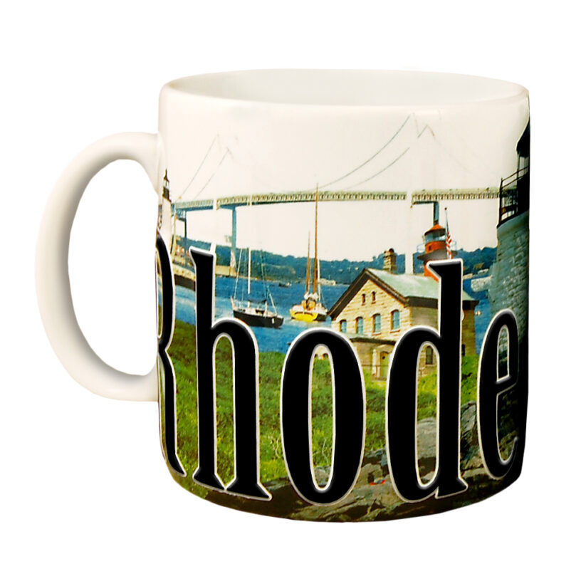 Rhode Island Color Relief Mug