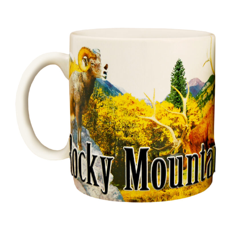 Rocky Mountains Color Relief Mug