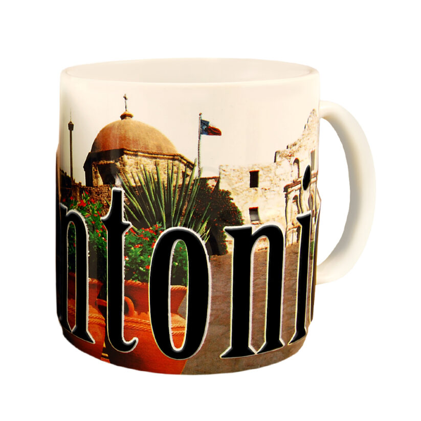 Alternative view of San Antonio Color Relief Mug