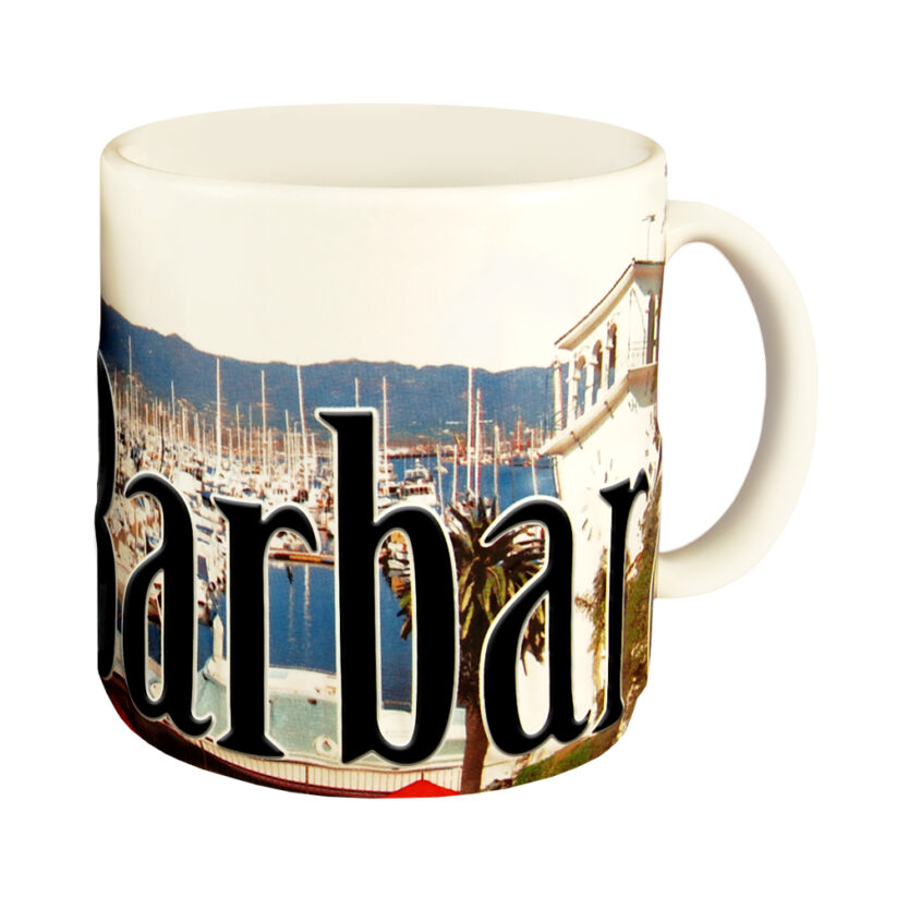 Alternative view of Santa Barbara Color Relief Mug