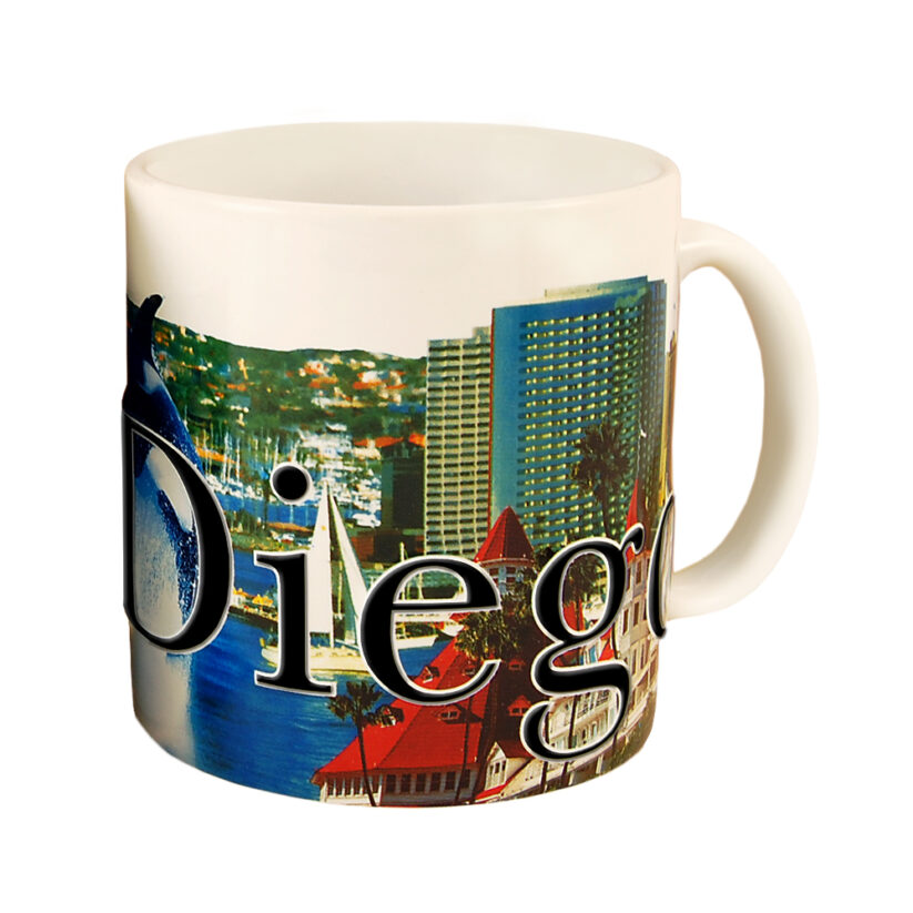 Alternative view of San Diego Color Relief Mug