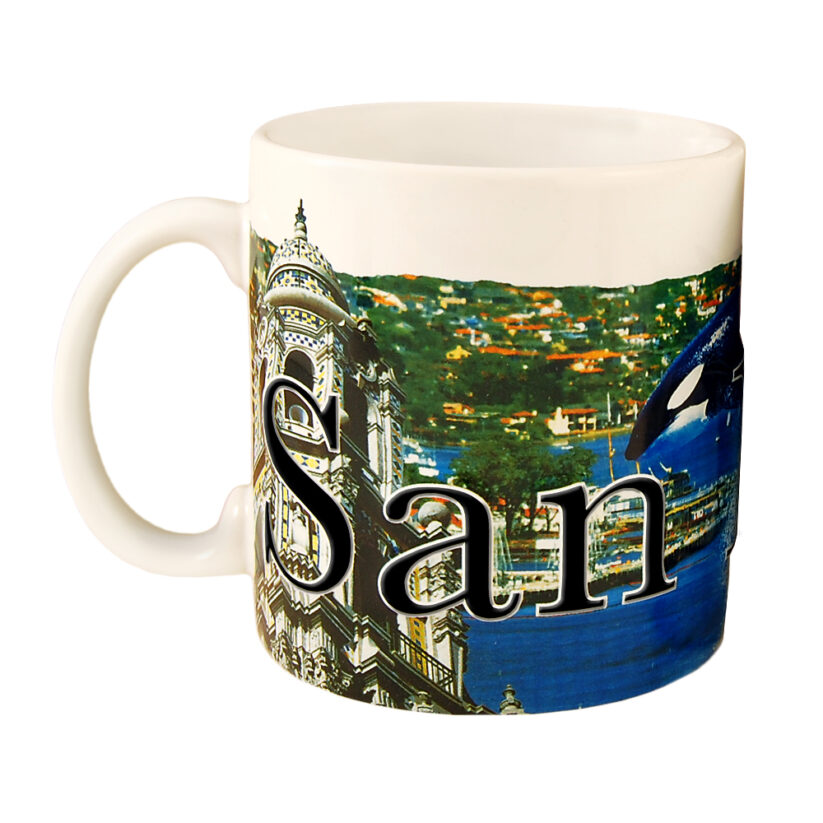 San Diego Color Relief Mug