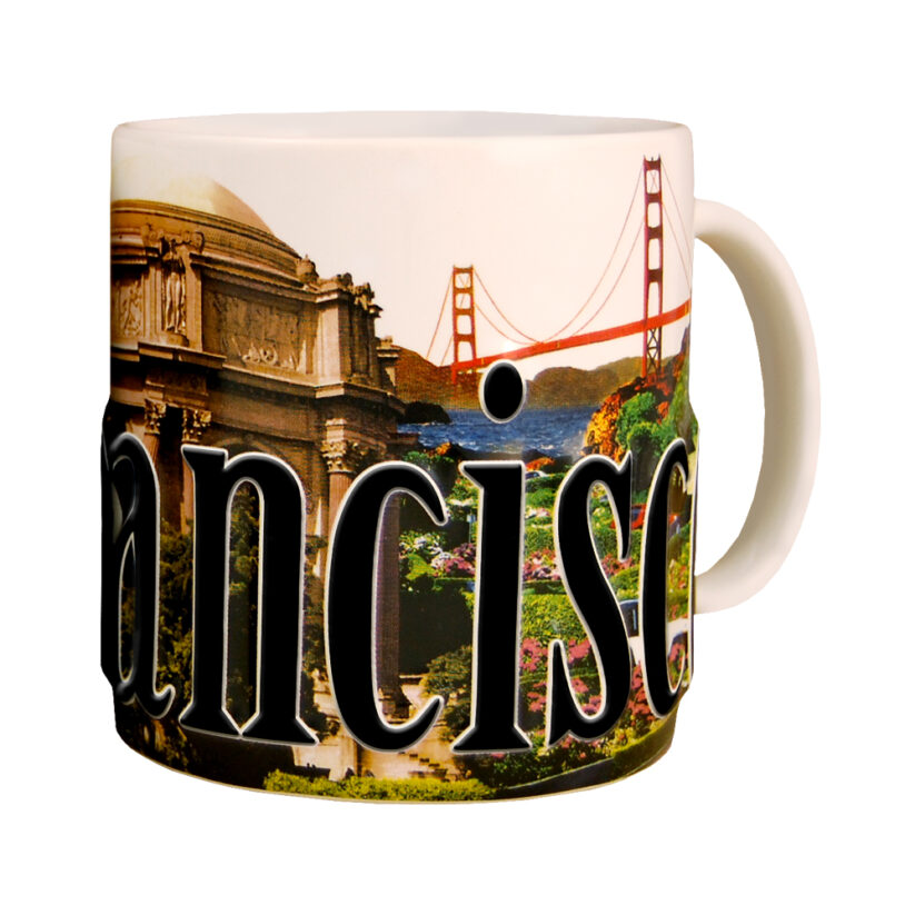 Alternative view of San Francisco Color Relief Mug