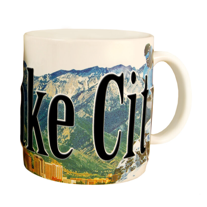 Alternative view of Salt Lake City Color Relief Mug