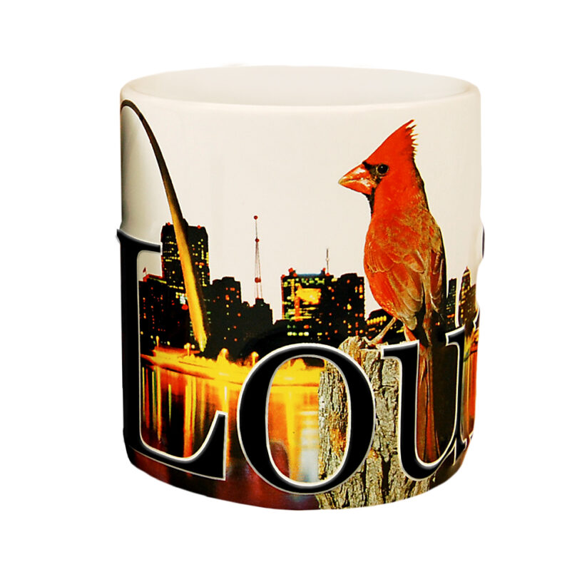 Alternative view of St Louis Color Relief Mug