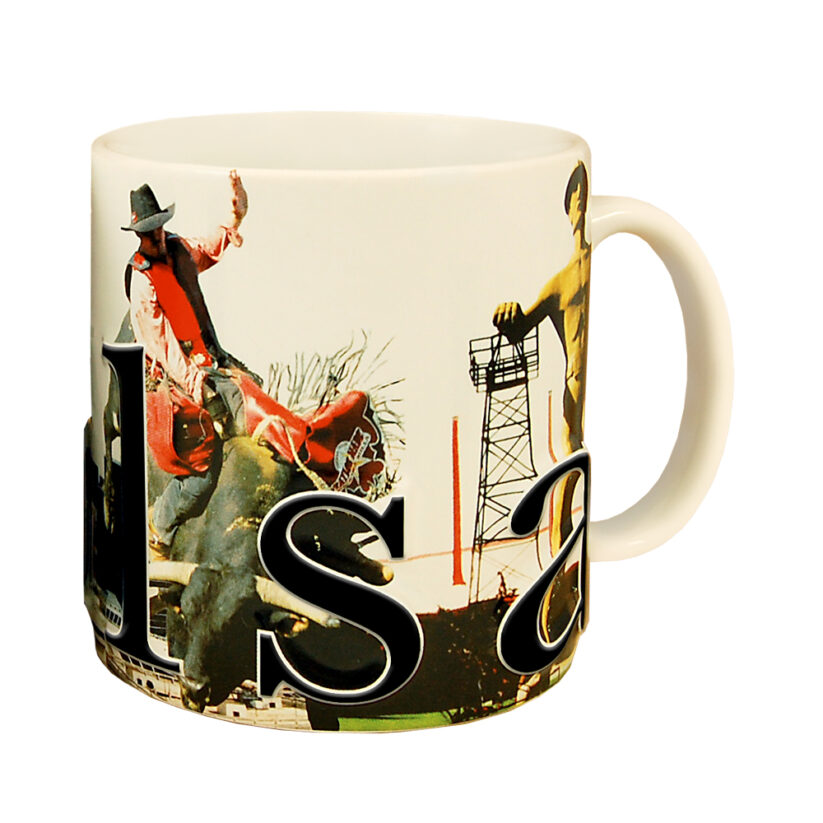 Alternative view of Tulsa Color Relief Mug