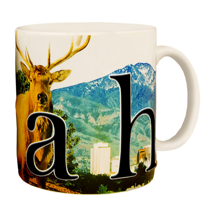 Alternative view of Utah Color Relief Mug