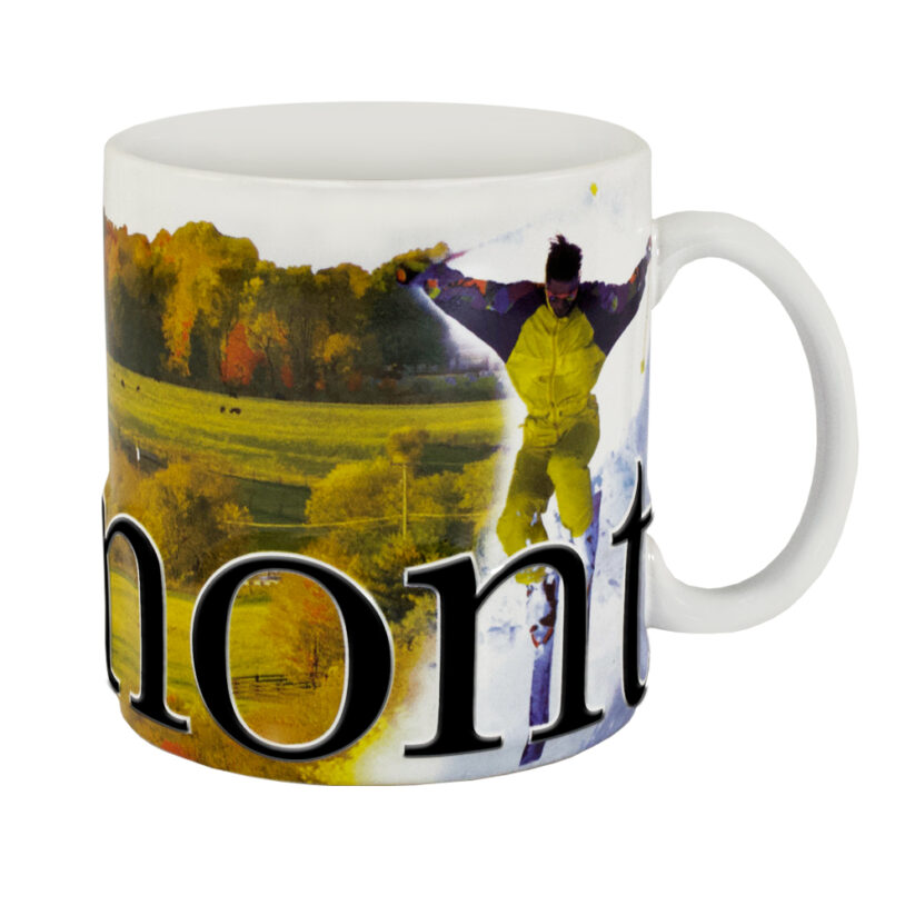 Alternative view of Vermont Color Relief Mug