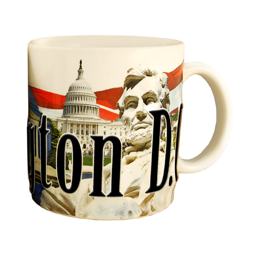 Alternative view of Washington DC Color Relief Mug