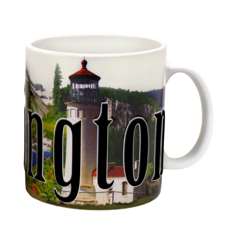 Alternative view of Washington Color Relief Mug