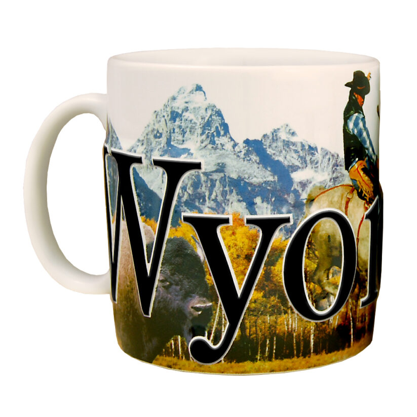 Wyoming Color Relief Mug